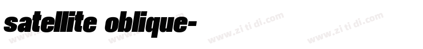 satellite oblique字体转换